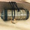 Vintage Golden Retro Cylinder Lock Box with Combination Dial, Secure Jewelry, Ring Storage, Ideal for Wedding Bands  Keys,