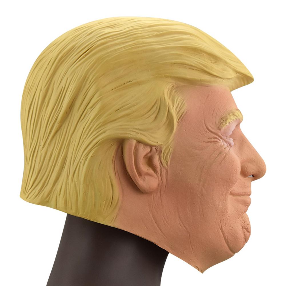 Donald Trump Realistic Celebrity Mask Adult Costume Latex Head Cover American Campaigner Mask Great Halloween Cosplay Party Prop