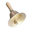 Vintage Alloy Hand Bell with Wooden Handle Super Loud Heavy Duty Wedding Animal Training Dinner Meditation Musical Teaching Service Call Bell