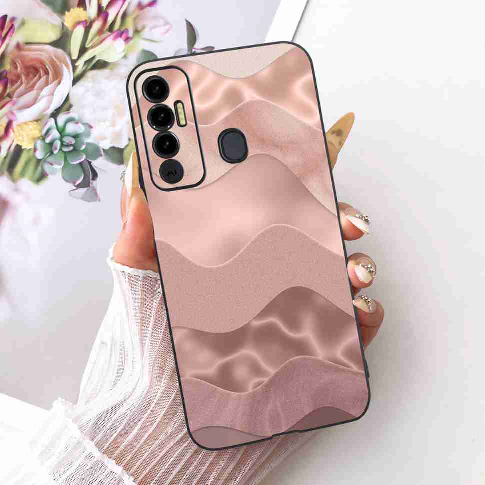 Simple Design Cartoon For Tecno Spark 7P KF7j Case Silicone TPU Black Cover For Tecno Spark7P 7p 6.8" Bumper Phone Cases Fundas
