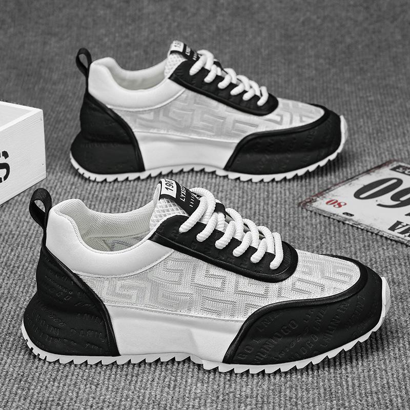Новые Высококлассные и Весенние Дышащие Трендовые Высококлассные Маленькие Белые Кроссовки для Папы Мужская Повседневная Спортивная Обувь