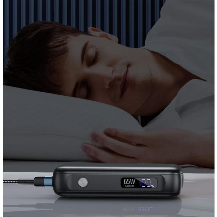 Essager 15000 мАч Портативный внешний аккумулятор с кабелем USB C Внешний запасной аккумулятор для iPhone iPad Macbook 65 Вт Быстрая зарядка