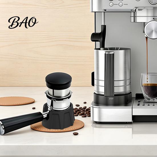 Non Slip Coffee Press Pad Silicone Tamper, Non-Slip Espresso Machine Tamping Station, Commercial Station Mat Compact Stable Countertop Protector