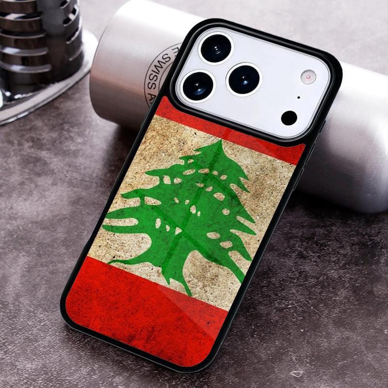 Чехол для телефона с флагом Ливана для iPhone 17 16 15 Pro Max Air 14 13 12 11 Plus Ударопрочный Capa Чехол