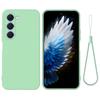 For TECNO Spark 40 Pro 4G Liquid Silicone Case Phone Back Cover with Hand Strap
