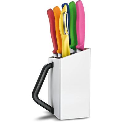 Набор ножей SwissClassic Utility Block, 6 предметов, разноцветные (6.7127.6L14)
