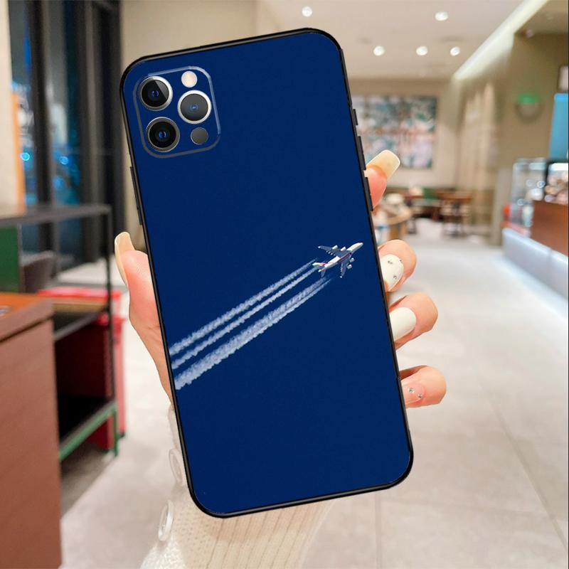 Чехол для телефона с изображением самолета для iPhone 17 Air 16 15 13 11 12 14 Pro Max mini 15 16 Plus 16e Защитный чехол