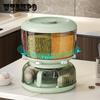 New Kitchen Rotating Compartment Rice Barrel Grain Large-capacity Rice Cylinder Kitchen Sealed Insect-proof Moisture-proof Rice Storage Box