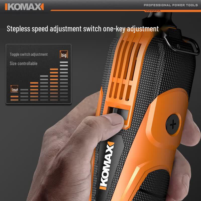 Мини-электрический роторный инструмент KOMAX, набор, штепсель CN (адаптер в комплекте)