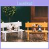 Garden Wooden Mini Bench Decorative Photo Props Handicraft Furniture Toys Gift
