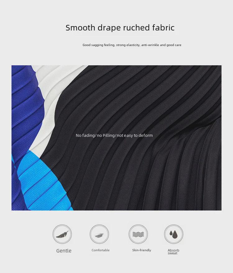 Женский костюм-двойка с плиссированной юбкой в стиле ретро, весна/осень 2024 г.