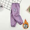 Girls' Fleece-Lined Windproof Pants: Winter 2025 Thick Cold-Proof Style