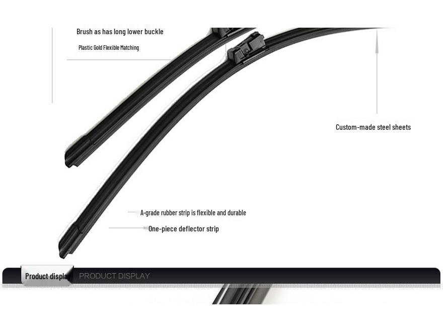 Щетка стеклоочистителя FAW-Volkswagen Magotan: Совместим с моделями B8, B7, B6 (2009-2013) - Бескаркасная резиновая полоса