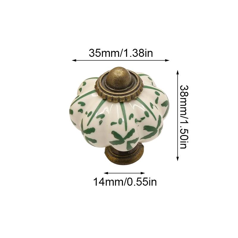 2 шт. художественная керамическая ручка для ящика с одним отверстием синяя и белая фарфоровая керамическая винтажная ручка для ящика шкафа или гардероба 38x35 мм