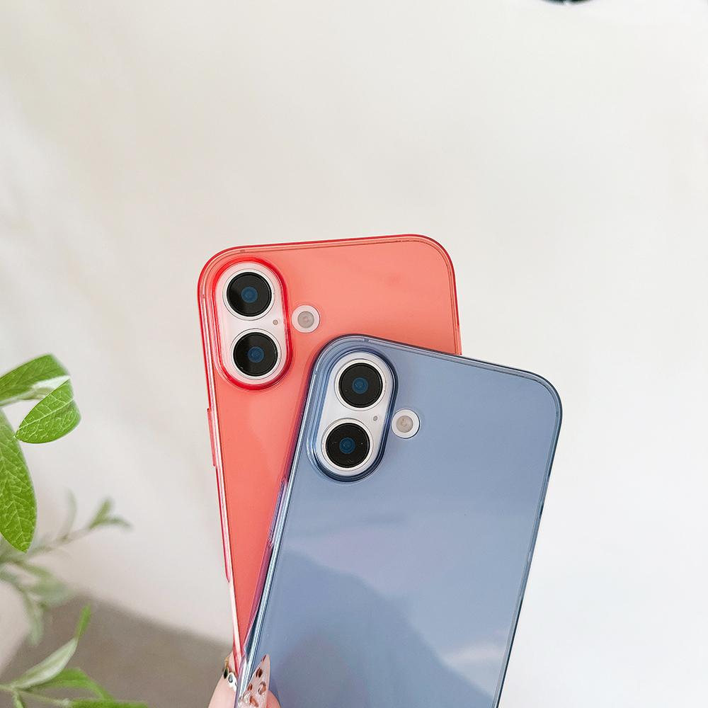 Colorful Candy Color Transparent Soft Case For For Iphone Air 17 16 15 14 13 12 11 Pro Max Plus Mini Silicone Ultra Thin Clear Shell