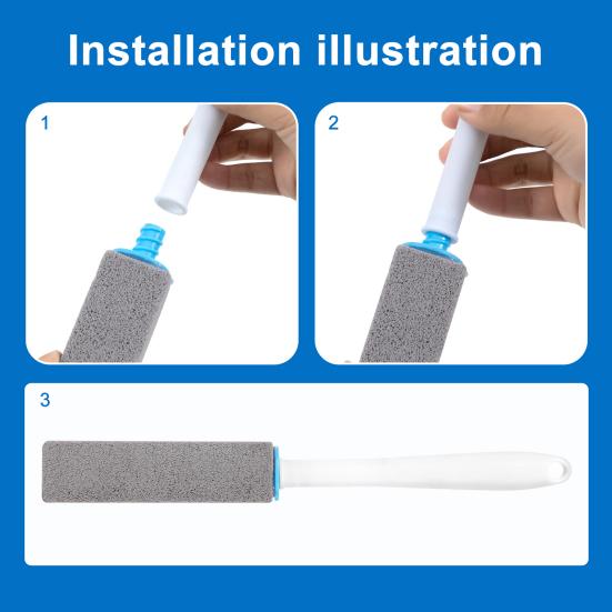 Пемза Туалетная щетка Щетка для чистки унитаза со съемной ручкой Портативная
