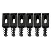 Musiclily Basic Электрогитарный бридж типа блок с седлами 10,5 мм черный, (Набор 6)