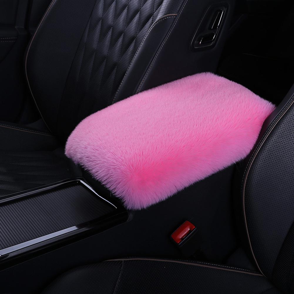 Плюшевый автомобильный подлокотник, подушка, теплая центральная консоль, подлокотник, внутренние накладки, универсальный чехол, уборка, украшение для автомобиля, хранение X6A8