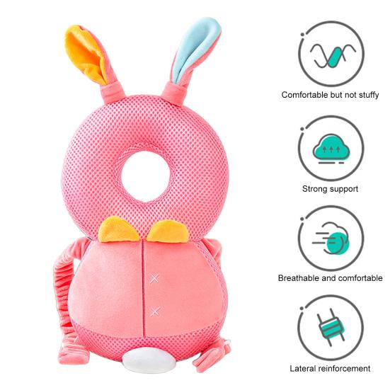 Подушка для защиты головы ребенка. Толстый мягкий набивной регулируемый ремень. Рюкзак с защитой головы для малышей. Ходьба, ползание, обучение бегу.