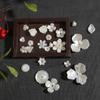 10Pcs Acrylic Lotus Cherry Blossom Flower Charm Antique Accessories for DIY Jewelry Making
