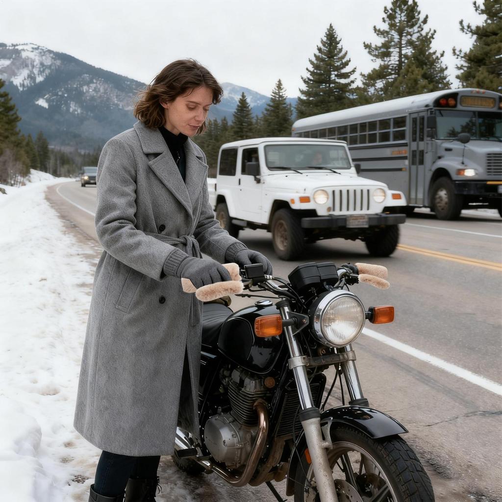 Плюшевая накладка на руль мотоцикла, ветрозащитная накладка на ручку руля для езды на мотоцикле, снегоходе, квадроцикле, зима, лето