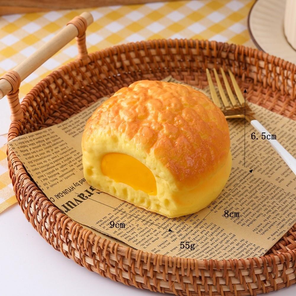 Simulation Bread Slow Rebound Bread Stress Relief Sandwich Puffs Bread Soft Simulation Puffs
