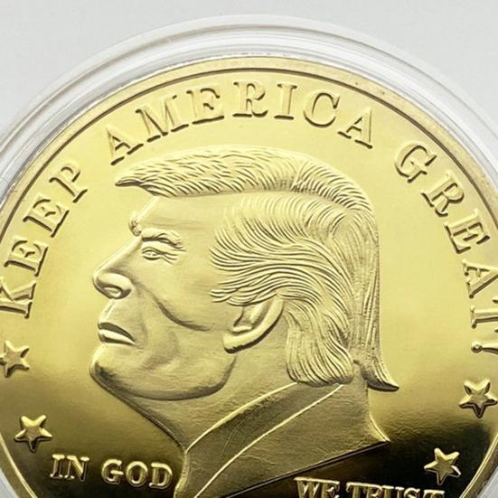 Монета Трампа, президентская сувенирная монета, металлический памятный жетон Keep America, отличный коллекционный подарок для сторонников MAGA/KAG