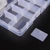 Storage Case Detachable Plastic Square Fishing Tackle Box Fishing Box 10 Compartments Storage Box