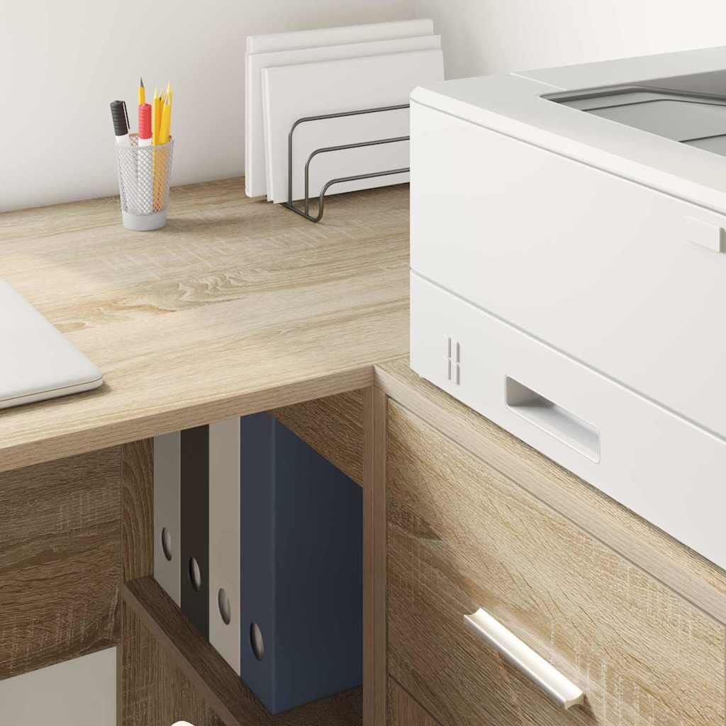 Desk in Sonoma Oak 102 x 50 x 75 cm engineered wood
