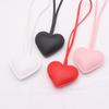 Trendy Lovely Pu Leather Heart Keychain Car Keyring Cartoon Love Pu Leather Hanger Bag Pendant Car Ornament Accessory