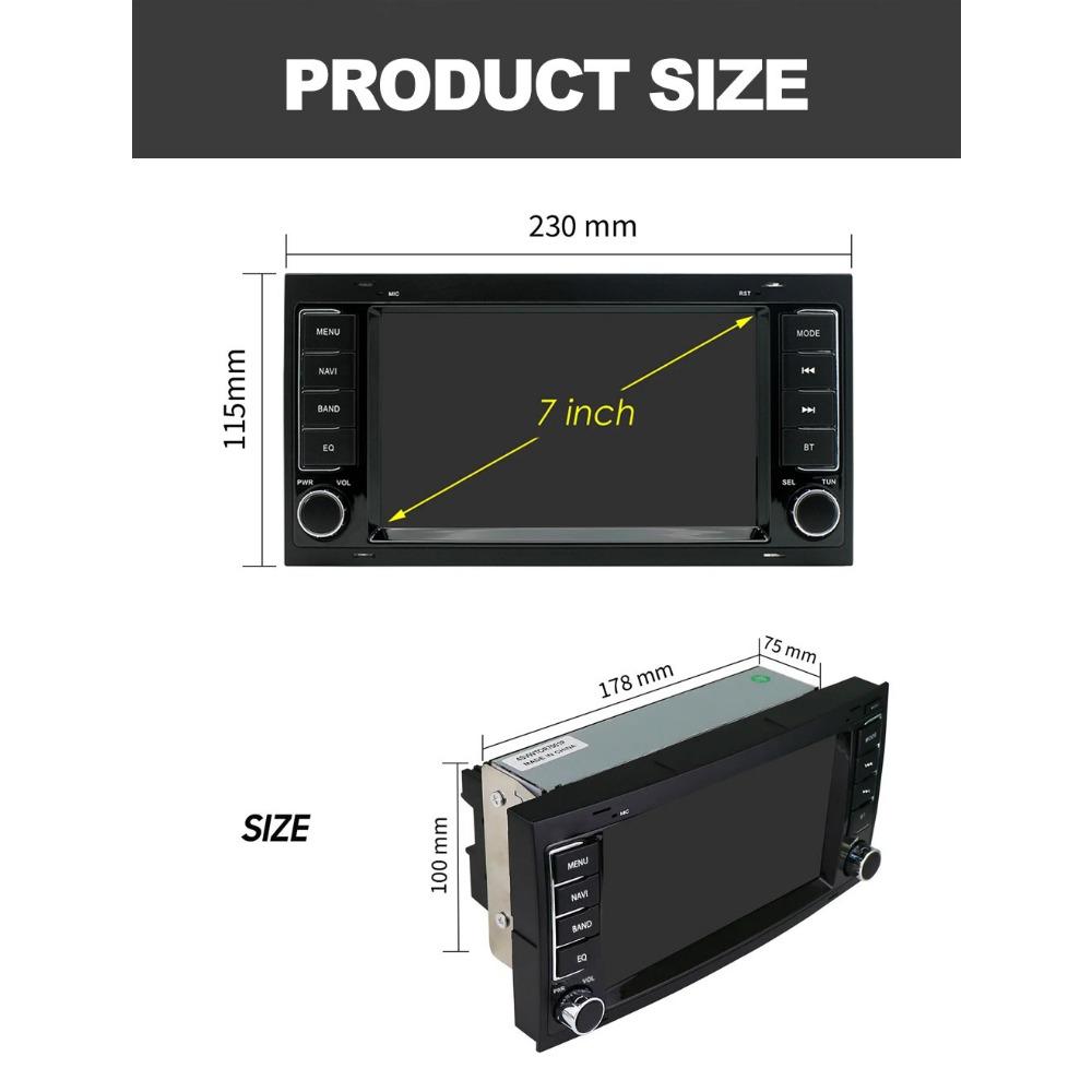 Автомобильный радиоприемник мультимедийный проигрыватель для Volkswagen Touareg Transporter T5 Multivan 2004-2011 2 Din Android Carplay GPS Autoradio 1+32 ГБ