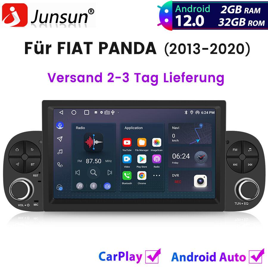 Android 13 Car Navigation 7-inch Built-in Carplay + Android Auto / 2 + 32G + AHD Camera + Microphone Applies To 13-20 Fiat Panda
