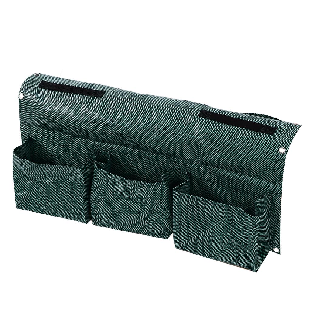 Подвесной садовый двухсторонний контейнер для растений, воздухопроницаемый, с 6 карманами для садового забора дома