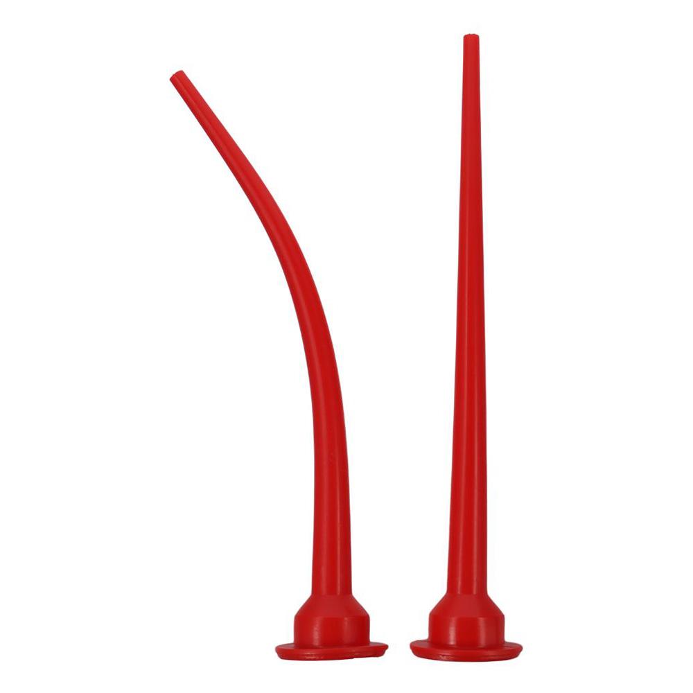 Red Long Sausage Nozzle Glass Cement Structural Adhesive Nozzle  For Sausage Caulking