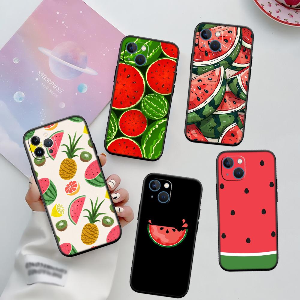 RA8 Cartoon Fruit Watermelon New High-End Shell Phone Case for iPhone SE X XS XR 16E 17 11 Pro Max 8 7 6 6s Plus Air