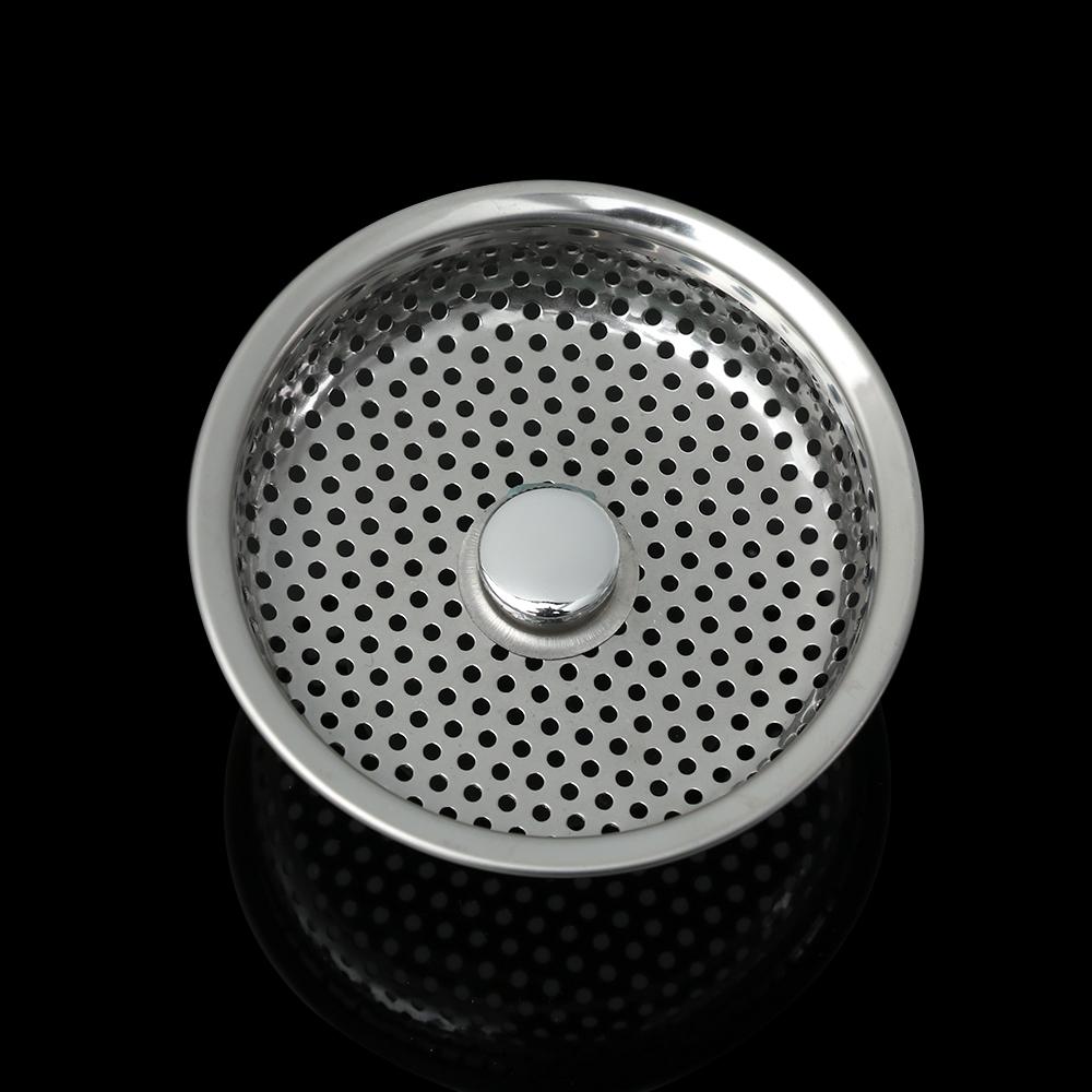 Drainer Mesh Cleaning Stainless Steel Sink Strainer Colander Food Hair Stopper Plug Filter Basket