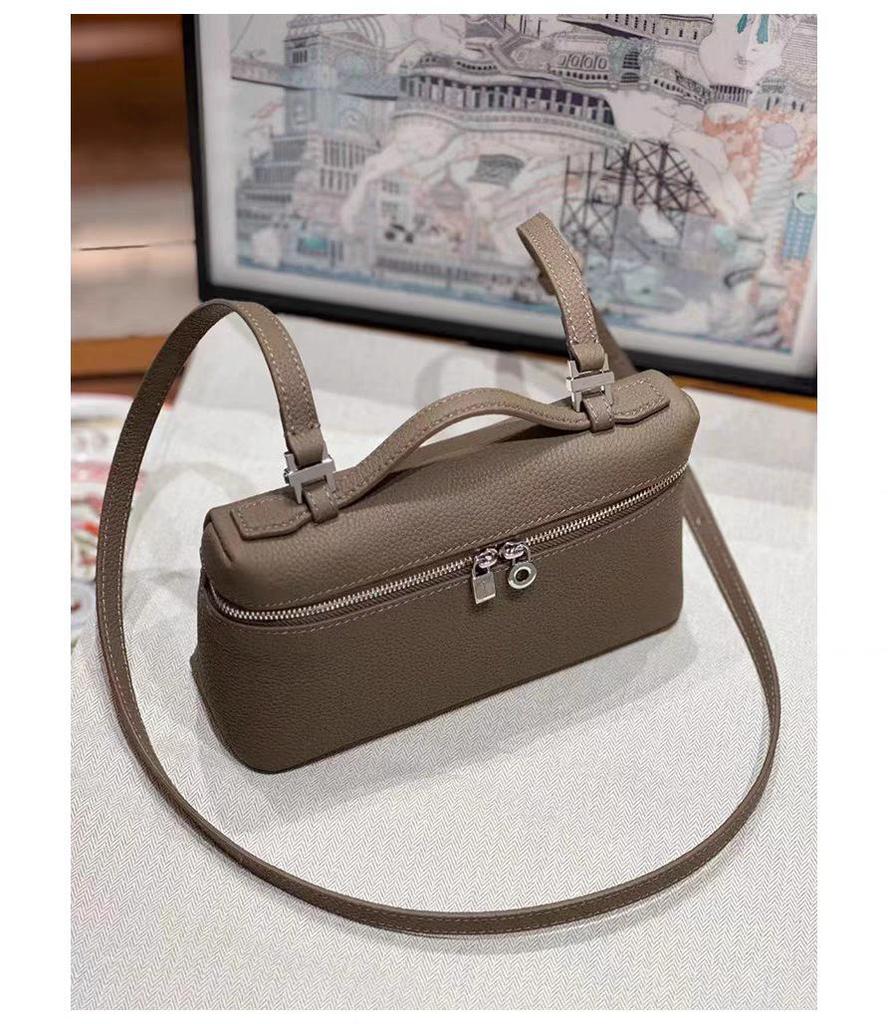 2024 женская сумка через плечо и на плечо из натуральной кожи с зернистой кожей личи - модная сумка и косметичка