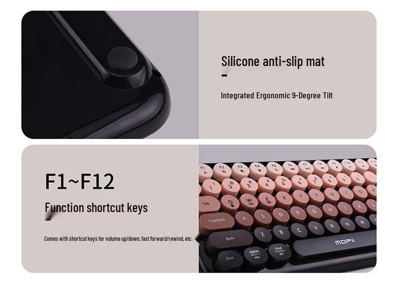 MOFii Sky Hand ANNI Двухрежимная беспроводная Bluetooth-механическая клавиатура для мобильных телефонов и планшетов