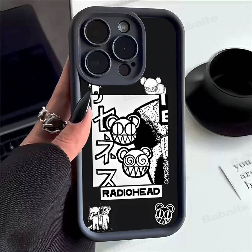 Чехол для телефона R-Radiohead Рок-группа Для Oppo Reno15 Reno14 Reno13 Reno12 Reno11 Reno10 Reno8 Reno7 Z T Pro Plus Мягкий ТПУ Задняя крышка