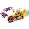 Jay's Golden Dragon Set  Blocks Toys Motorcycle with Dragon Spider Figure and Jay Minifigure Birthday Gift Idea for Kids