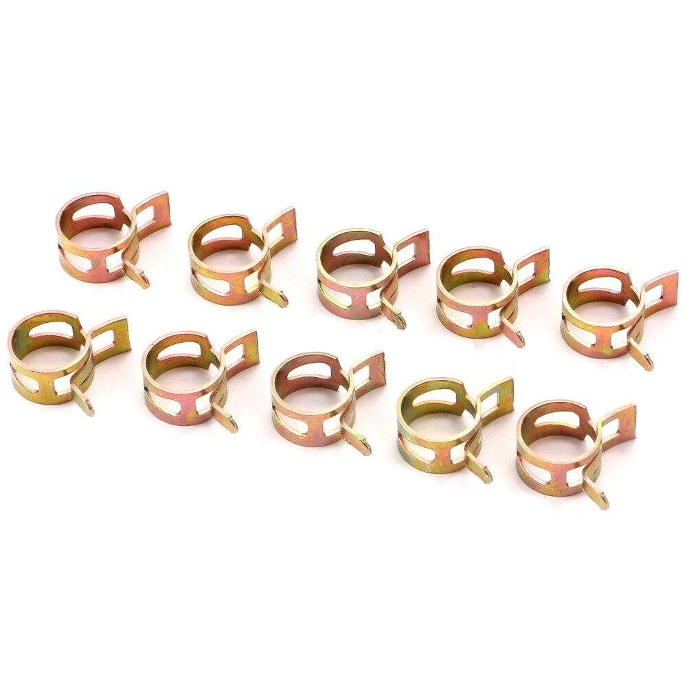 10 шт./компл. 6 мм-26 мм автомобильный топливный шланг, водопроводная труба, воздушная трубка, пружинные зажимы, зажимы для мотоцикла, скутера, квадроцикла, картинга