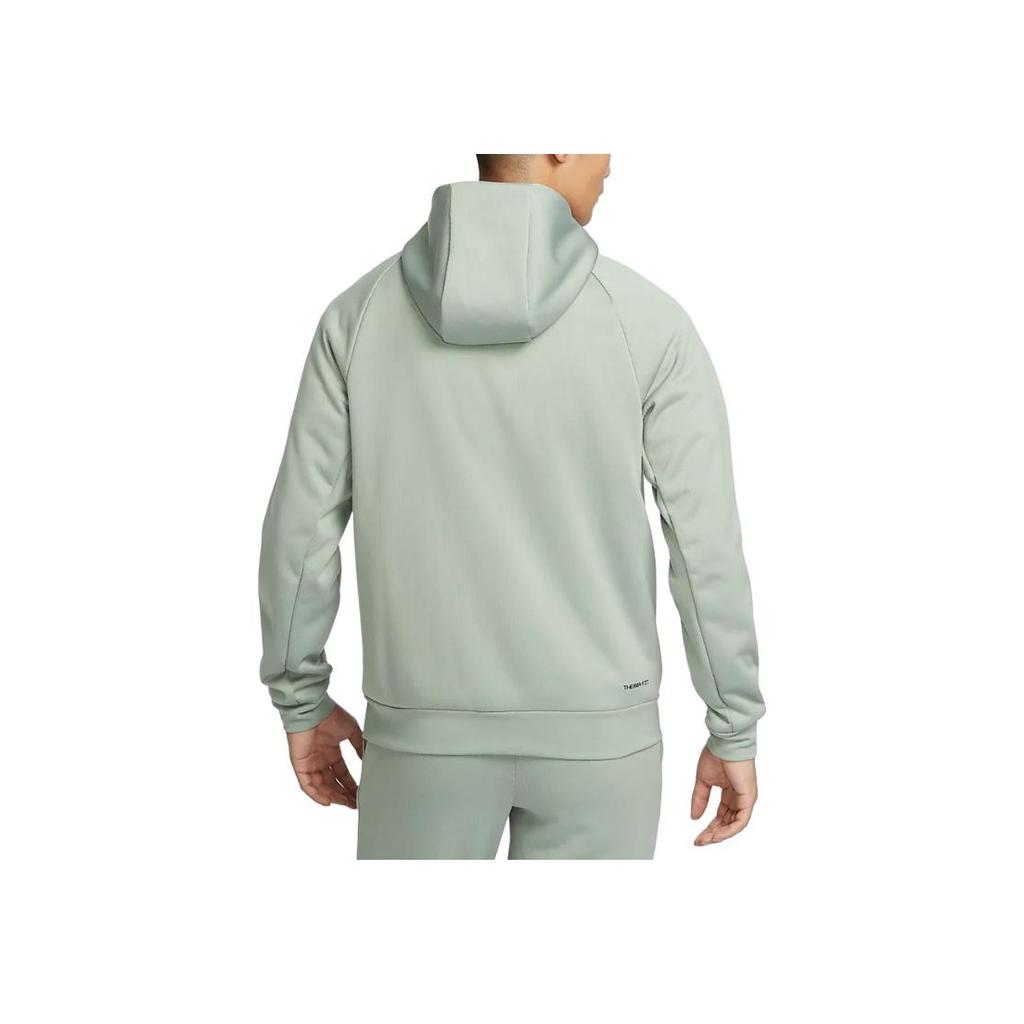 Nike Куртка мужская Therma-Fit с капюшоном на молнии, с длинным рукавом, цвет Horizon-Green FZ1108370