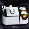 Автомобильный подлокотник органайзер для хранения вещей держатель для салфеток с 2 подстаканниками автомобильный органайзер между задним сиденьем салон автомобиля