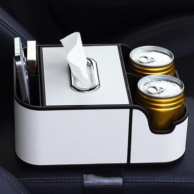 Автомобильный подлокотник органайзер для хранения вещей держатель для салфеток с 2 подстаканниками автомобильный органайзер между задним сиденьем салон автомобиля