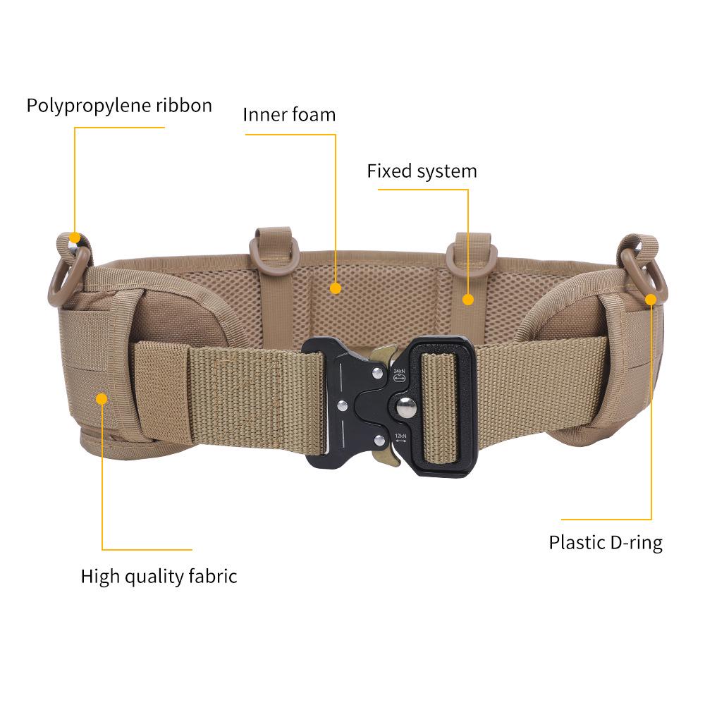 Тактический военный пояс Molle — быстросъемный, многофункциональный поясной уплотнитель из сплава для обеспечения безопасности и тренировок CS.