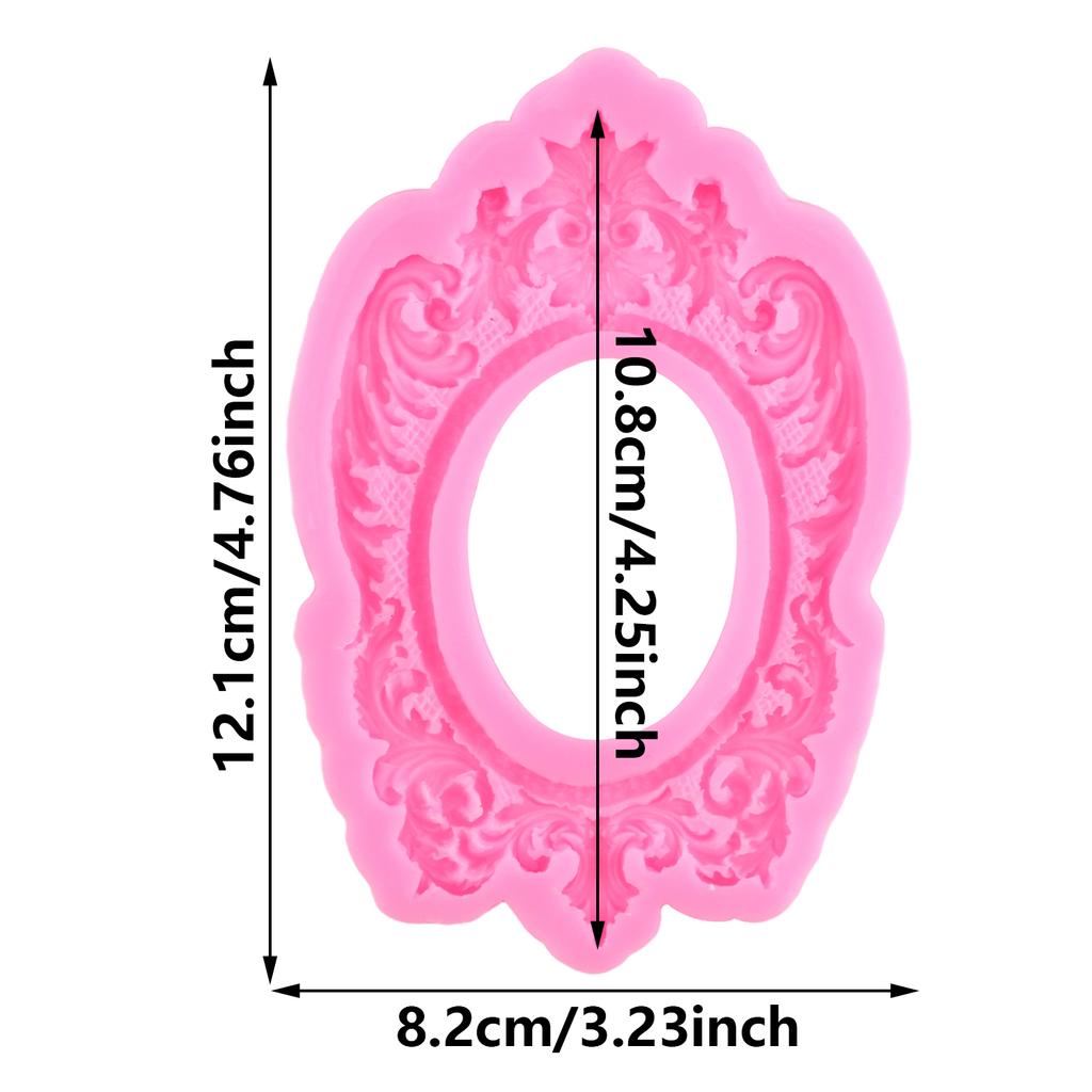 3D рамка для прокрутки в стиле барокко, силиконовые формы, сделай сам, рельефная граница для торта, инструменты для украшения торта из мастики, конфетная глина, формы для шоколадной мастики