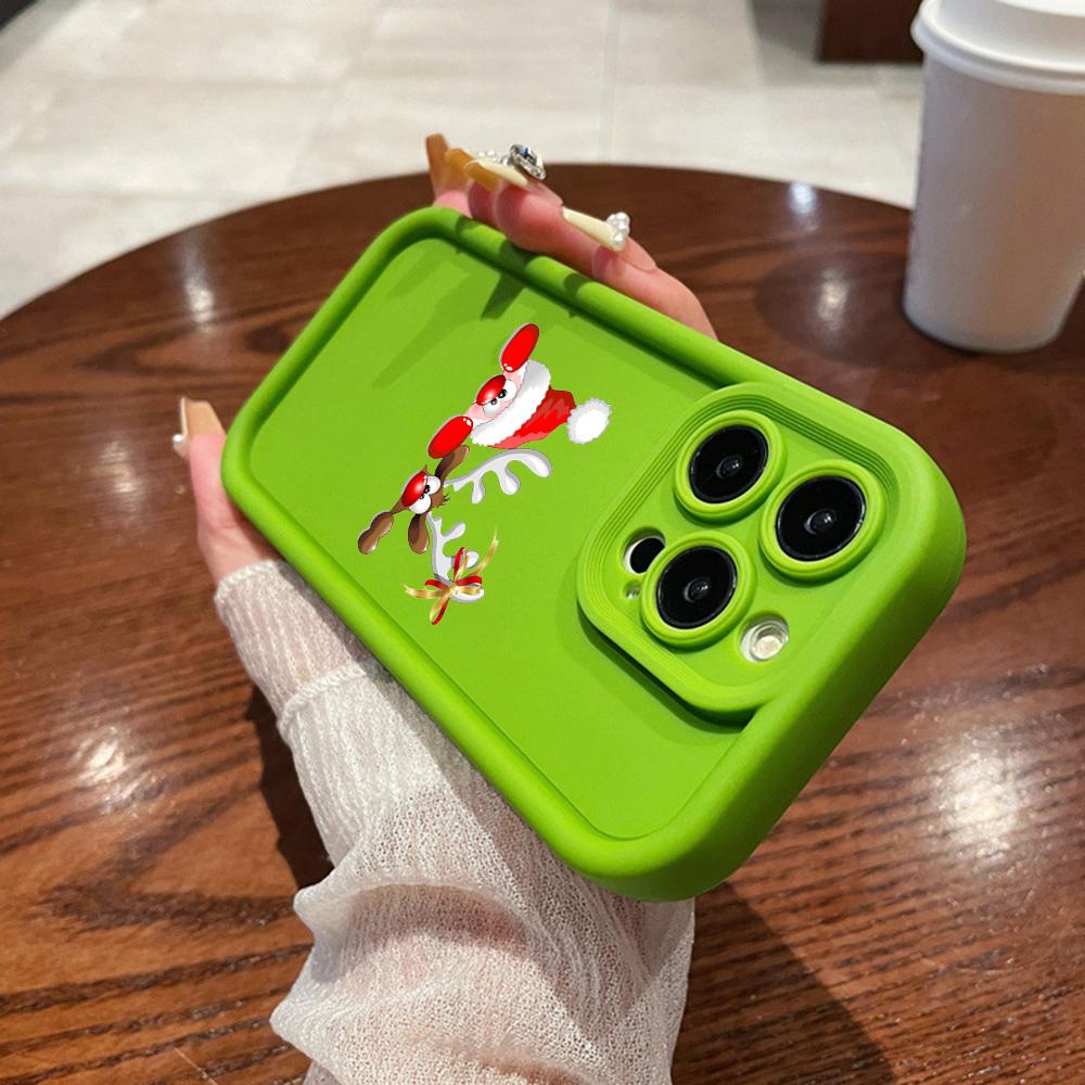 N101 Merry Christmas art Soft Angel Eyes Phone Cases для iPhone 16 15 14 13 11 Pro Max 8 7 6s Plus 12 mini XR XS Max SE Shockproof Cover