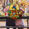 1 PC Automatic Folding Umbrella - Super Mario Pattern Portable Foldable Design With 8 Ribs Christmas Birthday Gifts