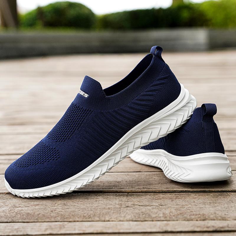 Мужская обувь Slip on Loafers Lazy Shoes Легкие дышащие мужские кроссовки Модная сетчатая повседневная обувь Мужские кроссовки для бега и тенниса