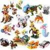 Animals World Insect Fish Bird Dog Elephant Panda Giraffe Honeybee 10 In 1 Building Blocks Kit Bricks Model Kids Toy Children